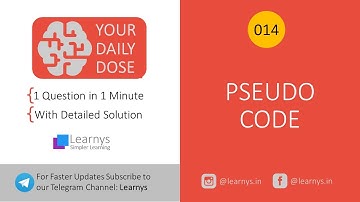 Your Daily Dose. Pseudocode.014