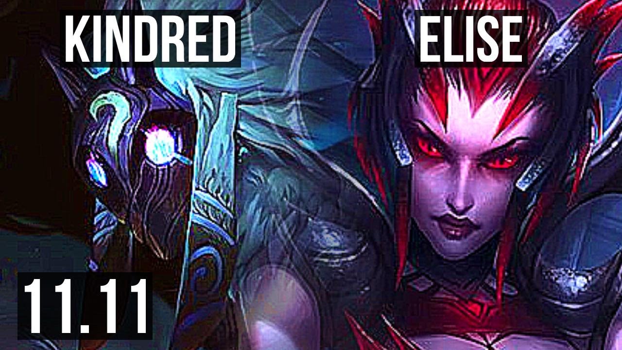 KINDRED vs ELISE (JUNGLE) | 8/1/10, 66% winrate, Dominating | KR Master | v11.11
