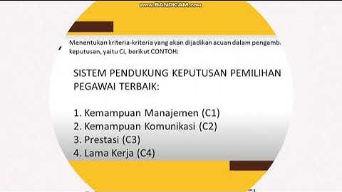 Metode Saw menggunakan Excel (sistem pendukung keputusan)