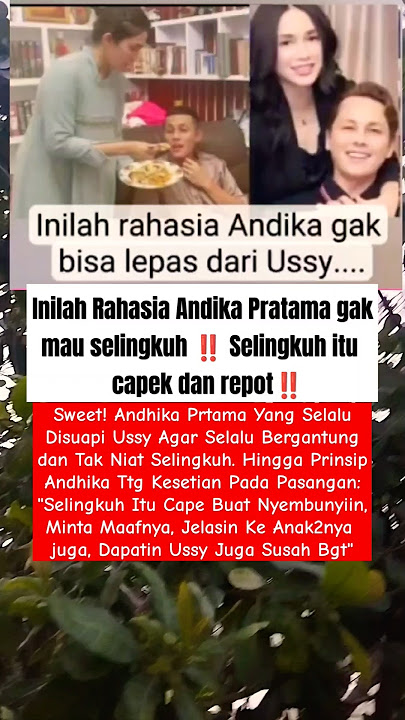 Rahasia Andika pratama dibongkar ussy istrinya ‼️#andikapratama#ussysulistiawati#shorts