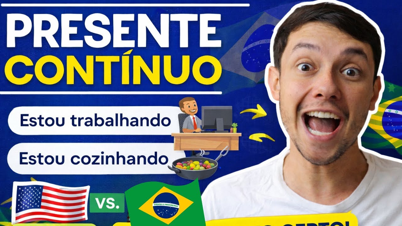 Learn Brazilian Portuguese - How we say WE ARE DOING something (Present Continuous)