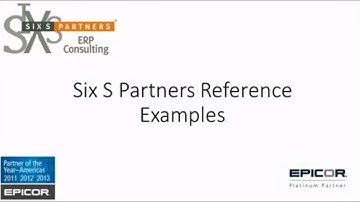 Past Epicor ERP Implementation References