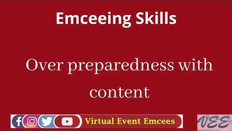 Skills needed for a Digital Emcee to host Virtual Conference Event