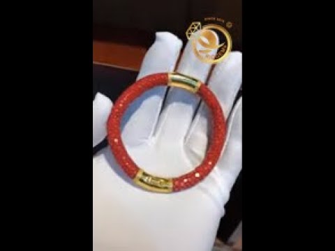 Vòng da Cá Đuối 100% bọc 1,27 chỉ VÀNG 18K