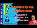 Differential Equation | Ex 9.2(full exercise) |Ch 9| Class 12 | NCERT | Maths | Tamil