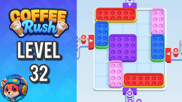 Coffee Rush: Block Jam - Level 32 – Puzzle Game Walkthrough & Solutions | Mobile Gameplay