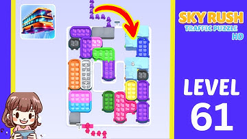 Sky Rush Traffic Puzzle Level 61 Solution Walkthrough