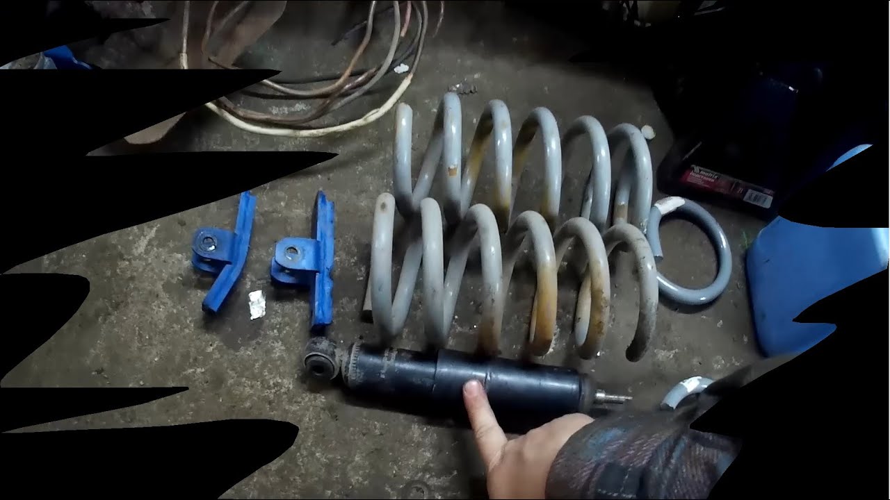 Замена передних пружин и амортизаторов ваз 2106 - YouTube