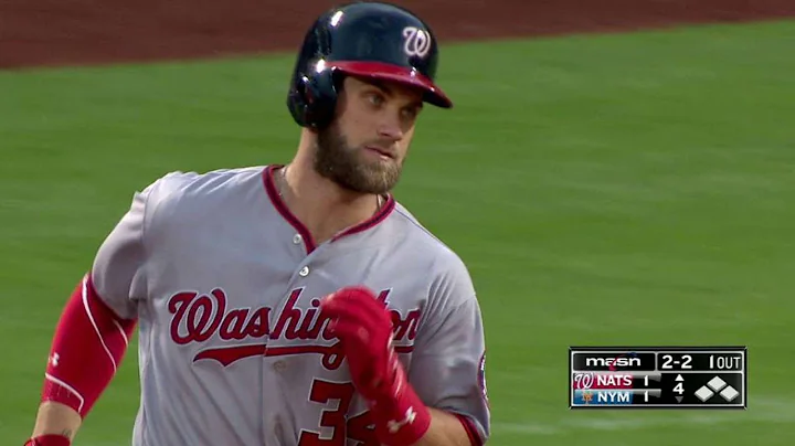 WSH@NYM: Harper launches a solo homer to center field