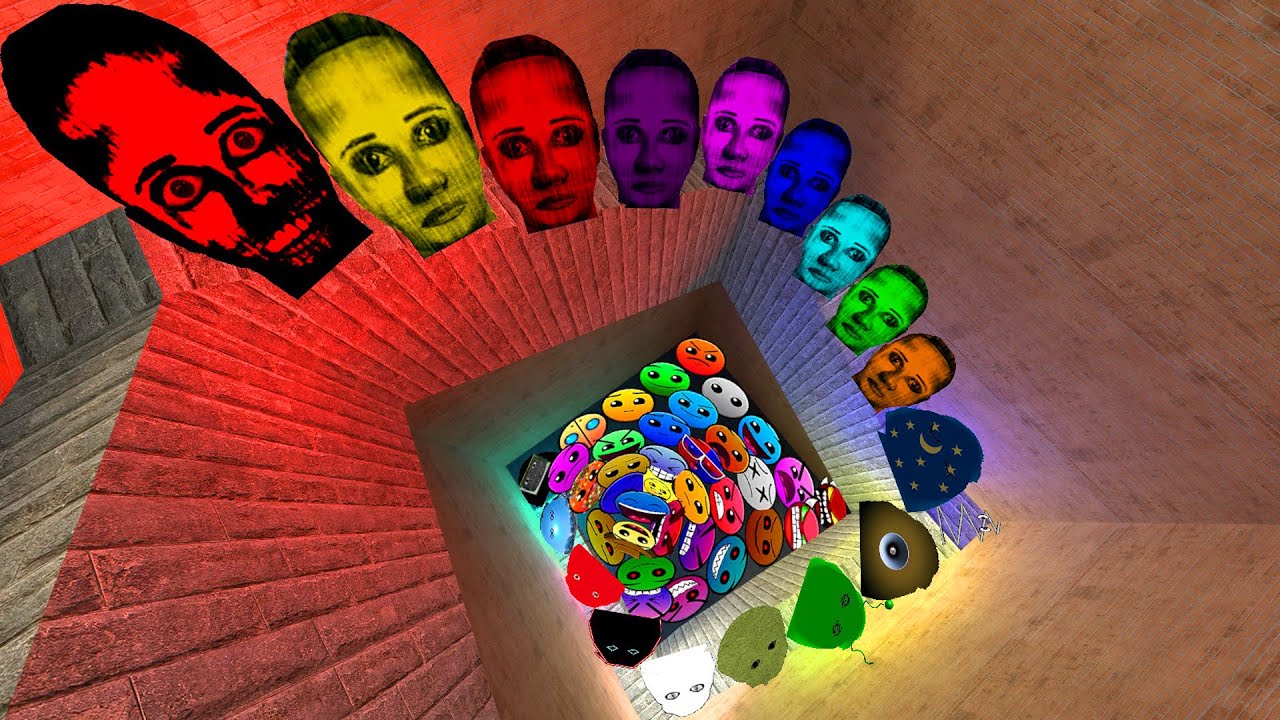 Selene Family and Angry Munci Family and Obunga Nextbot Lobotomy Dash Nextbots Chase me in Maze Gmod