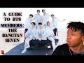 American rapper learns who bts is powerful a guide to bts members the bangtan 7  reaction