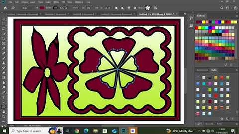 How to create a simple designs Using Styles and custom shapes