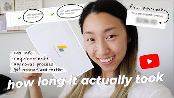 💸 YOUTUBE MONETIZATION: How long it takes to get monetized & approved | my 1st paycheck & tips!