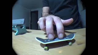 fingerboarding with a tech deck