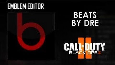 Beats by Dre (simple) - Black Ops 2 Emblem Tutorial