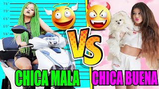 👯 DESAFÍO CHICA BUENA VS CHICA MALA! 👑 ANGEL vs DEMONIO || ¡Momentos divertidos de buenas y malas screenshot 3
