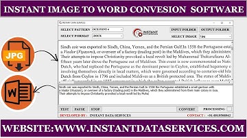 Image to Word Converter Software | Data Entry Software | Microsoft Word