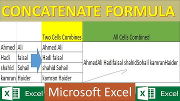 Concatenate formula in Excel in urdu| Concatenate function in excel in urdu | #text functions Excel