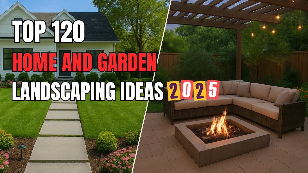 🎥Top 120 Home Garden Landscaping Ideas 2025 | House Backyard Patio ...
