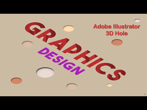 Adobe Illustrator; 3D Text Hole