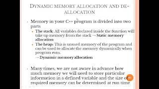 01-07-2020 Part-II Dynamic Memory allocation