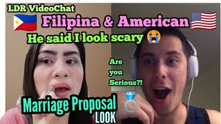 Ldr 2020 Prank Surprise Marriage Proposal Look Filipina & American Video Call
