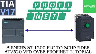 Schneider ATV320 Profinet communication to Siemens s7-1200 PLC