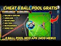 CHEAT 8 BALL POOL MOD APK, 8 BALL POOL MOD, AIM TOOL, LONG LINES GAMEPLAY