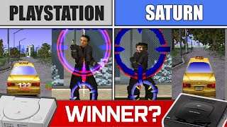 Die Hard Trilogy - Playstation vs Saturn Comparison: Visuals, Sound, Framerate upscaled Retrotink5x