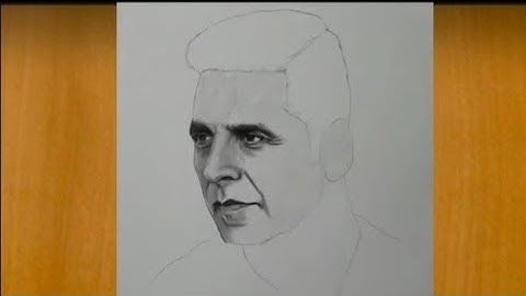 How to Draw Akshay Kumar Sketch / Pencil Shading, Blending, Hair, Beard