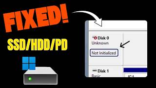 Fix "Disk 1 Unknown Not Initialized" Error in Windows 10/11 (3 Methods)