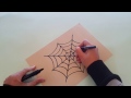 كيف نرسم شبكة العنكبوت