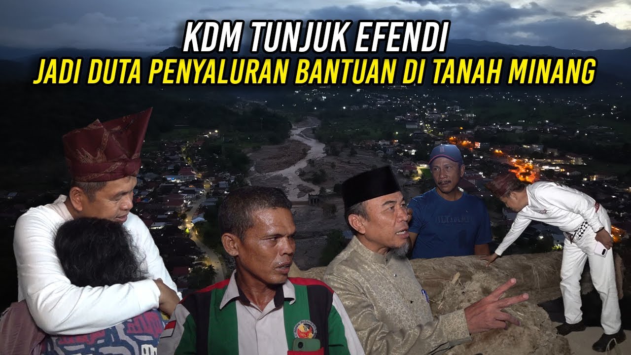 KDM TUNJUK EFENDI JADI DUTA PENYALURAN BANTUAN DI TANAH MINANG