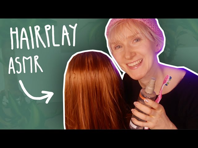 ASMR head massage to fall asleep (learn German and relax)