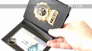 Perfect Fit USA Bi-fold Wallet w/ Flip out for badge (126)