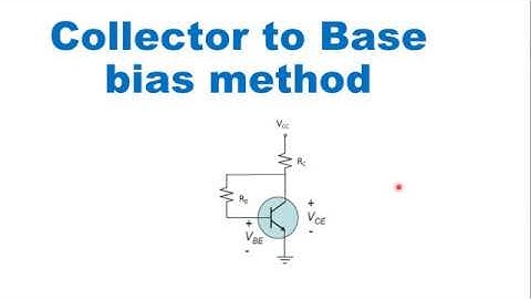 Collector to base bias method of stabilization in hindi