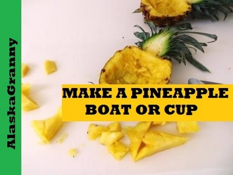 How To Make A Pineapple Boat or Bowl