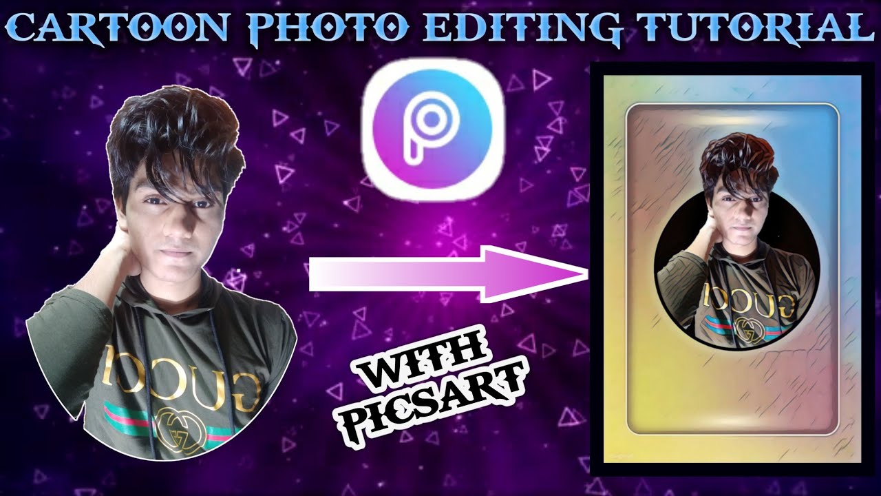 Edit Tutorial Cartoon ||CARTOON PHOTO EDITING TUTORIAL||PICSART EDITING||by sg techz - YouTube