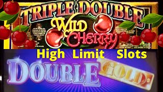 $20 Double Gold $10 Triple Double Wild Cherry Old School High Limit Casino Slots