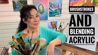 How To: BRUSHSTROKES & BLENDING  ACRYLIC