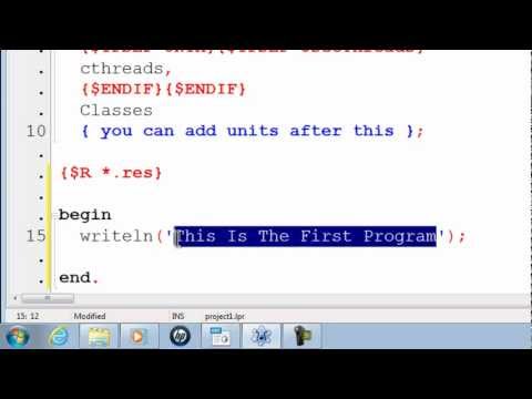 Free Pascal Program Tutorial 1 - Getting Started - Lazarus Download Link - Mac Windows Linux