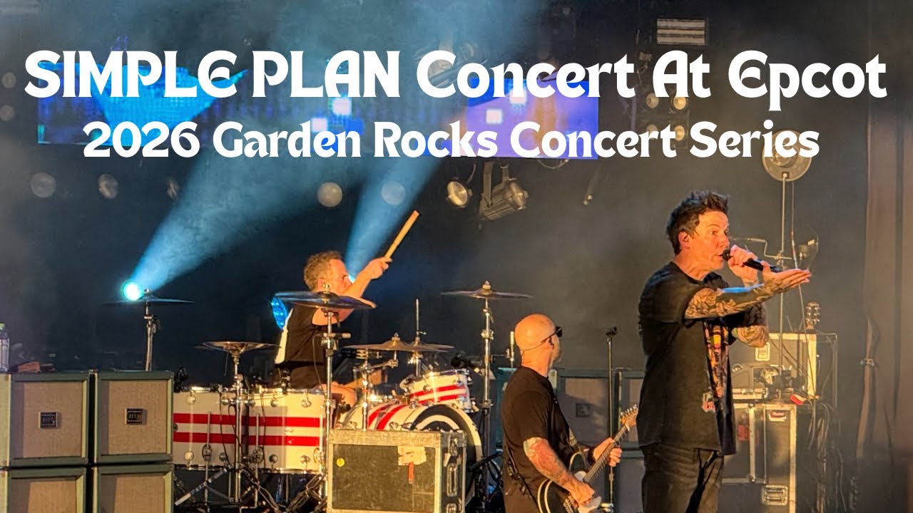 SIMPLE PLAN Concert At Epcot For The Garden Rocks Concert Series - YouTube