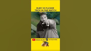 X3 Ruby Flicker Trick in 1 Match 😱 MLBB #shorts