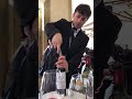 How did he do that with the cork thats elegant table service