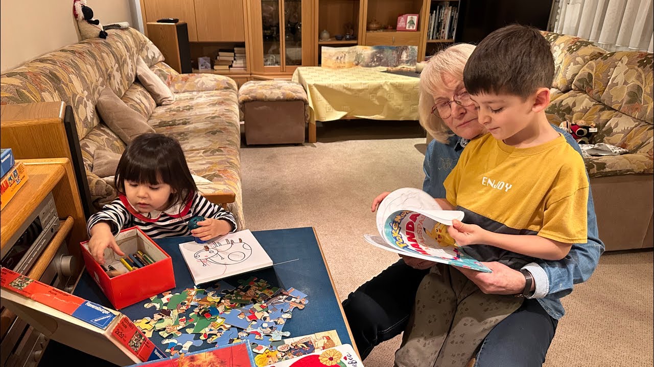 祖父母家に着きました!レイラーニ可愛すぎました🎤