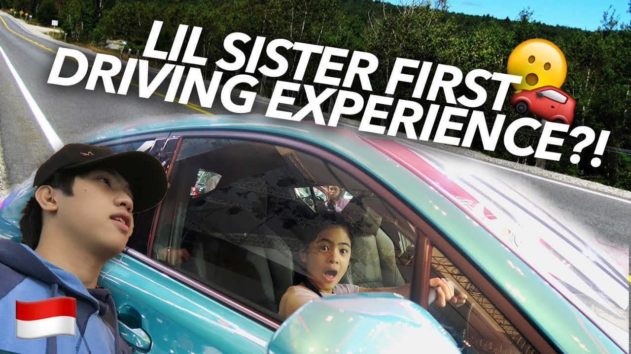LIL SISTER FIRST TIME DRIVING?! | Ranz and Niana