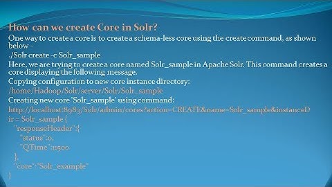 Apache Solr Interview Questions and Answers for freshers and experienced– Part 2