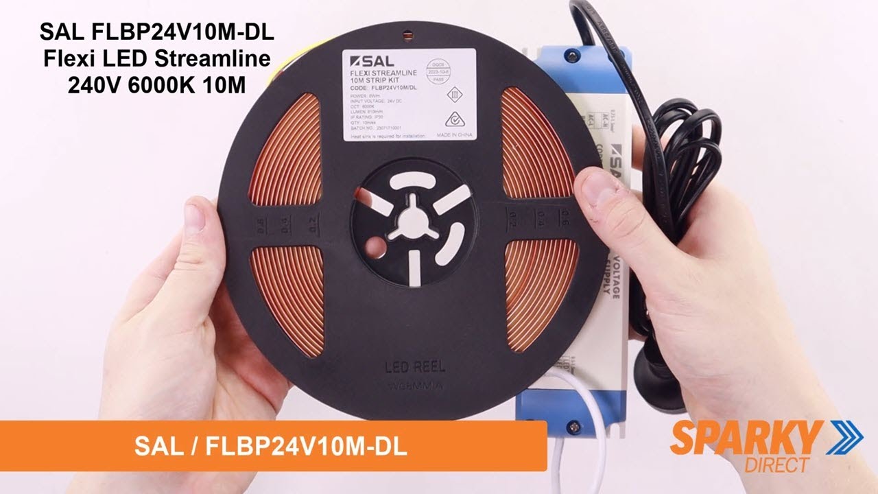 SAL FLBP24V10M-DL | Flexi LED Streamline 240V 6000K 10M