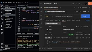 Express Error Handling: Middleware, Controller Functions, and CRUD Routes Functionality POST Method