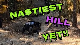 Yamaha Rmax vs Devils Backbone at Haspin Acres! Nastiest Hill Climbed Yet!